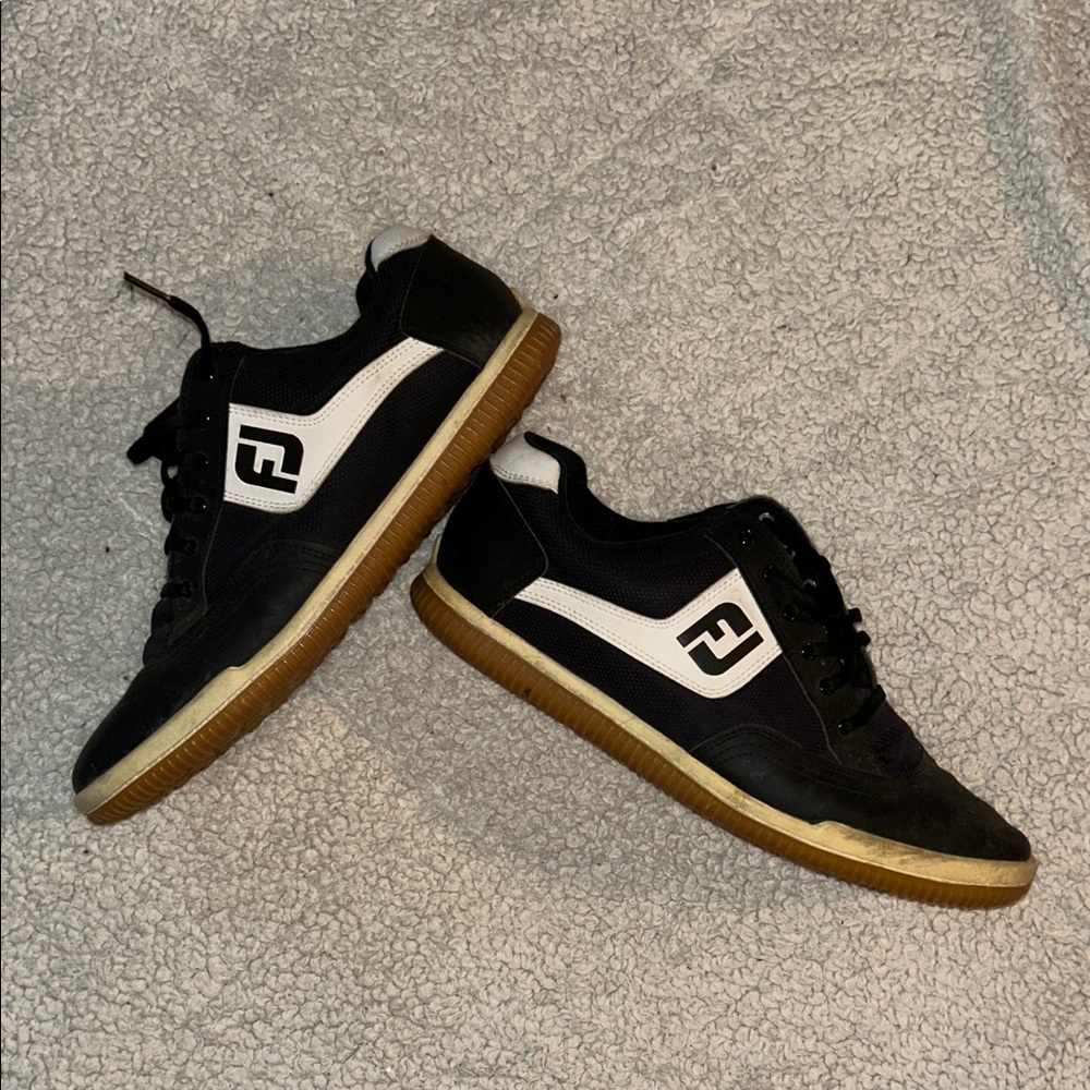 FootJoy Black and White Golf Shoes